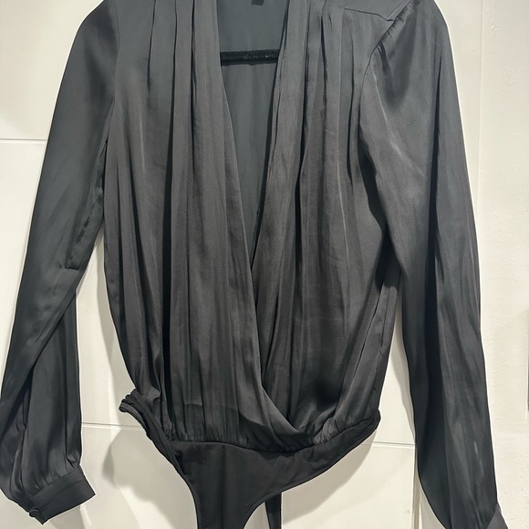 Paige bodysuit, shoulder pads, snap closure, worn once - Picture 1 of 7